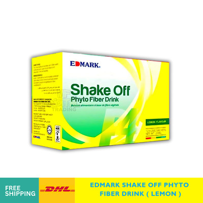 Edmark Shake Off Phyto Fiber Drink (Lemon) - Natural Detox & Colon Cleanse