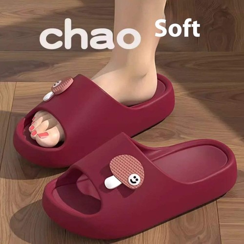Cute Cartoon Dog Slippers Non-slip Floor Bathroom Slipper Summer Women's House S - Picture 76 of 93