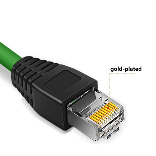 M8 4pin A Code Male to RJ45 Cable 4pin M8 Ethernet Cable Water Resistant - Picture 2 of 3