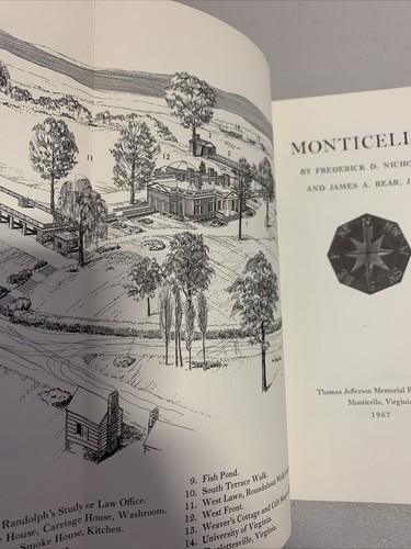 Monticello Guide Book by Fredrick D. Nichols & James A. Bear, Jr 1967 - Picture 4 of 7