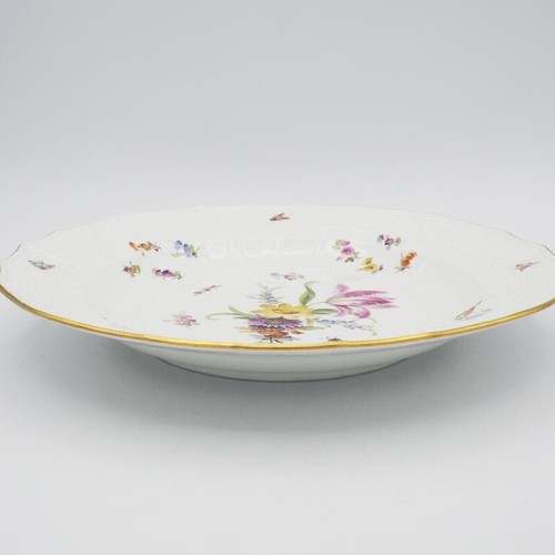 Meissen Neu Brandenstein flowers & insects 9 5/8" Plate 1st Quality #5 - Picture 13 of 17
