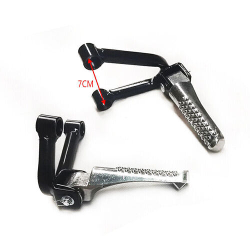 2x Motorcycle Cross-country Rear Passenger Foot Peg Pedal Bracket Side Stand New - Picture 11 of 11