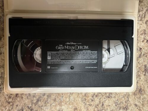 The Great Mouse Detective VHS Clamshell Black Diamond Classic (1986) Rare - Picture 2 of 3