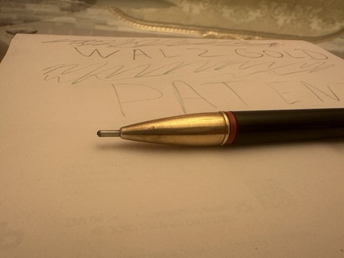 Antik Farbstift Kuli Drehbleistift 4 Farbstift Walz Gold Patent Echt Rarität - Bild 21 von 22