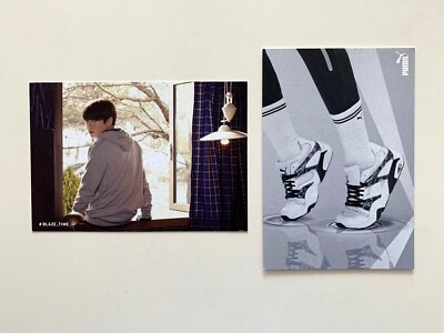 防弾少年団　グク　サイン　直筆　ポストカード　PUMA BTS JUNGKOOK PUMA Official Post Card 2pcs Double Sided