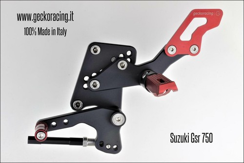 REARSETS ADJUSTABLE PEGS SUZUKI GSR 750 GSR750 - Foto 4 di 10