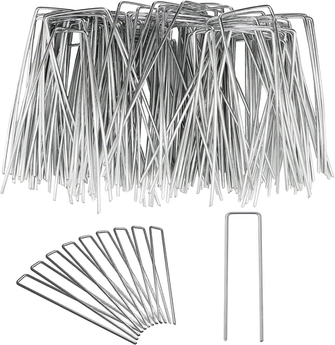 100PCS Garden Stake/Turf U Pins Landscape Staples Securing Fences Weed Barrier - Picture 8 of 12