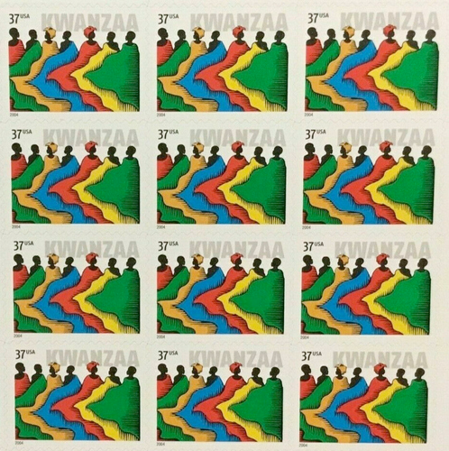 Three Panes x 20 = 60 of KWANZAA 37¢ African-American Holiday US Stamps USA 4881 - Picture 4 of 5