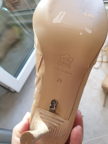 Genuine Leather boots straps pointed toe US 8.5 / Eur sz 39 Vero Cuoio Italy - Picture 14 of 15