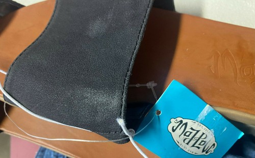 SANDALIA DE MUJER MAD LOVE CON CORREA DE CUERO SINTÉTICO MOLDEADA SIN CORDONES, NEGRA - Imagen 4 de 4