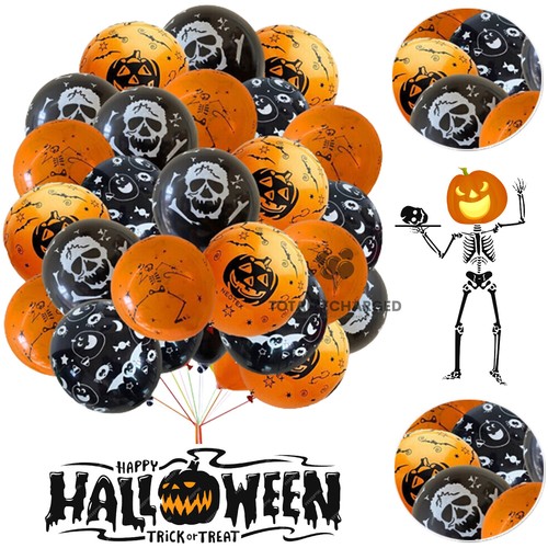 Ballons Halloween Party Dekorationen gruselige Dekoration Geist Kürbis Spaß Kinder UK - Bild 2 von 16