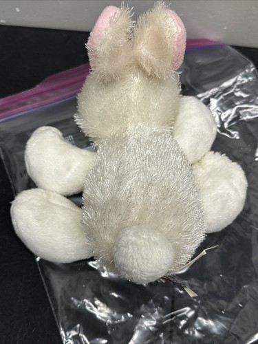 Ganz Webkinz - HM078 - 8" Fuzzy White Bunny Rabbit Plush (No Code) - Picture 8 of 8