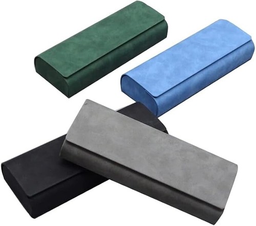 100 PU Leather Green Eyeglasses Case Reading Glasses Spectacles Small Sunglasses - Picture 18 of 19