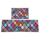 2 Pcs Nordic Front Door Mat Morocco Floor Mat Indoor Entrance Mat Anti Skid Rug