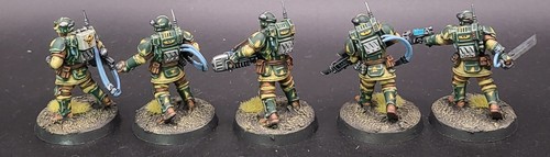 Equipo Kasrkin pintado Kill Team Cadian Astra Militarum WH40K de servicio pagado de EE. UU. - Imagen 8 de 9