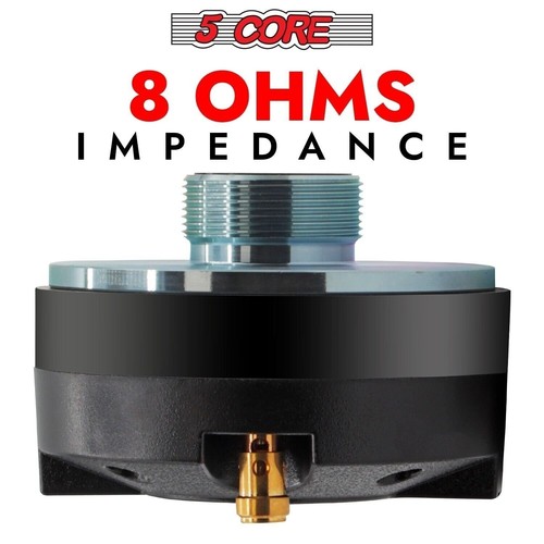 5 Core Compression Driver Titanium Voice Coil 200W Peak Audio Horn Speaker 2Pcs - Picture 5 of 12