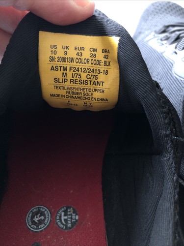 Skechers Work Alloy Toe Black Slip Ons - Men’s 10 - Picture 5 of 6