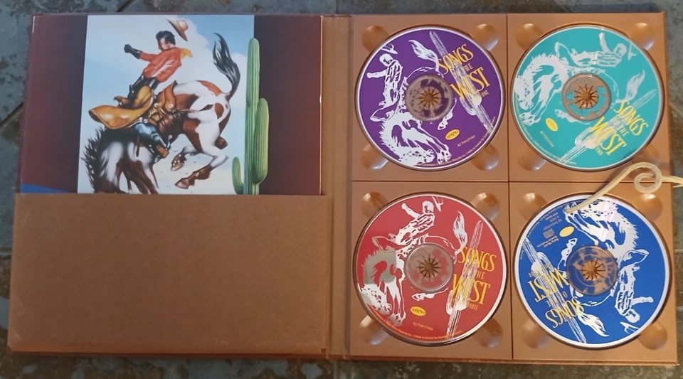 Songs Of The West - Tolle 4-CD-Box-Set von Rhino mit Ledereinband - Bild 3 von 3