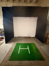 Golf Simulator Kit Includes: Frame, Duct Canvas, Impact Screen, & Bungee ties