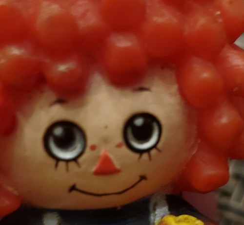 Vintage 1977 Raggedy Ann Finger Puppet Toy Flexible Plastic Bobbs Merrill Co Inc - Picture 5 of 5