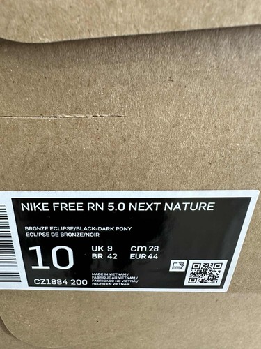 Nike Free RN Run 5.0 Next Nature Mens Sneakers Bronze Eclipse CZ1884-200 Size 10 - Picture 7 of 7