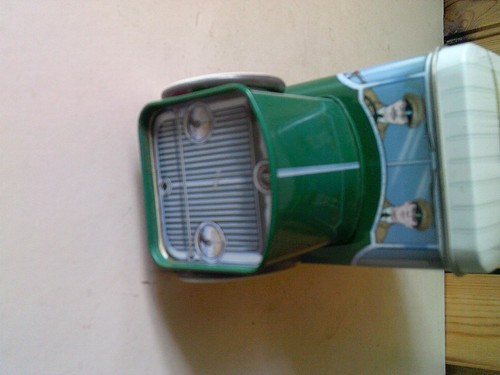 Collectors Novelty Marks And Spencer Chocolate Eclairs Tin Delivery Van Storage - Picture 3 of 11