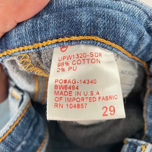 AG Adriano Goldschmied The Tomboy Crop Relaxed Straight Distressed Jeans Size 29 - Picture 11 of 12