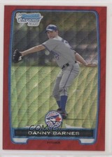 2012 Bowman Chrome Prospects Redemption Refractor Red Wave 2/25 Danny Barnes 0b2