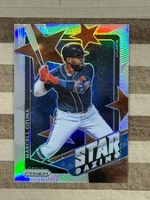 2021 Panini Prizm Baseball Marcell Ozuna Star Gazing Silver Prizm Card #SG12