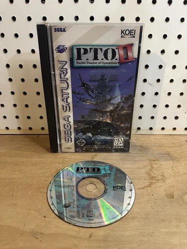 P.T.O. II Pacific Theater of Operations (Sega Saturn) Complete W Reg - Authentic
