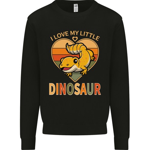 I Love My Little Dragon Bearded Dragon Kids Sweatshirt Jumper