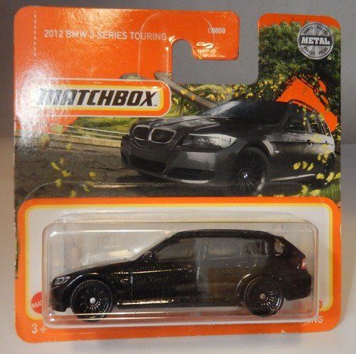Matchbox 2012 BMW 3 Series Touring Black Short Card