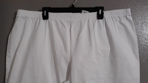 Nuevo-Pantalones Cortos Capri Mujer Jms Just My Size Algodón Blanco.Cintura Elástica.Talla 4x - Imagen 9 de 9