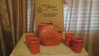 UNUSED 60th Anniversary PERSIMMON Fiesta Pitcher + 4 Tumblers ORIGINAL BOX EX