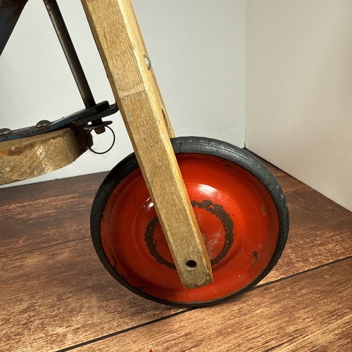 Vintage Vero ABC Stepke Scooter - Wood & Metal - Child Size - 3 Wheel - Picture 7 of 11