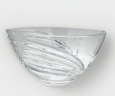 Vintage Lenox Full Lead Crystal Falling Star Oval Bowl 10.25”