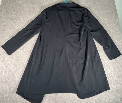 Alfani Polyester Staubmantel Strickjacke vorne offen Damen Größe S Ärmel schwarz - Bild 3 von 6