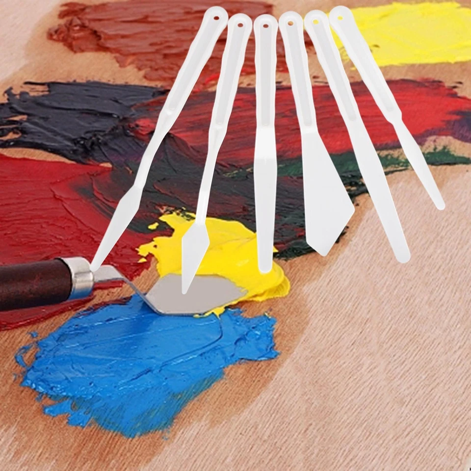 Ensemble de 6 Couteaux à épandeur de Couteaux à Palette pour Peinture à - Photo 3/4