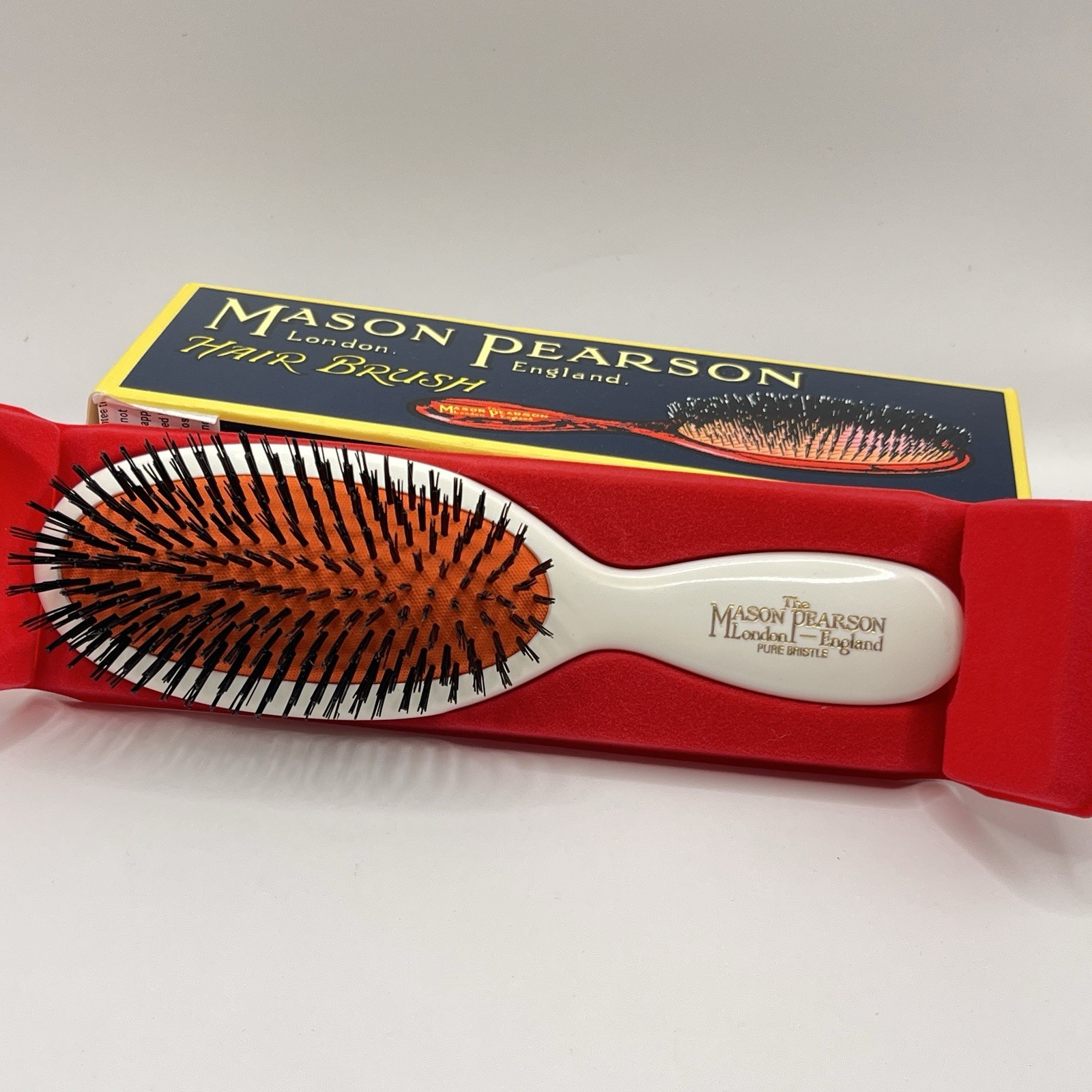 Mason Pearson Pocket B4 Ivory Bristle Hair Brush Fine Hair