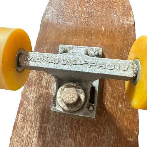 SCARCE Vintage Makaha GT LIGHTNIN’ Wooden Skateboard 1960's - SOLD AS IS - Picture 4 of 13
