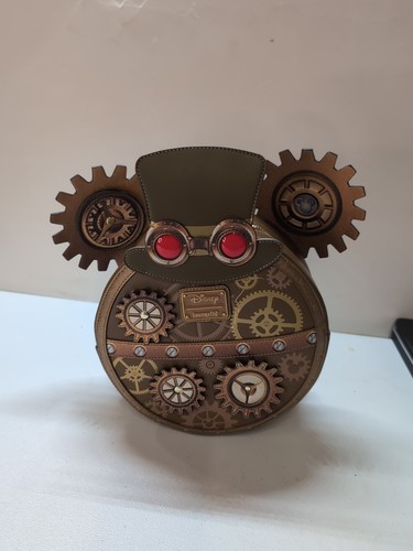 Loungefly Disney Steampunk Mickey Mouse Brown/Gold Backpack EXCLUSIVE NEW
