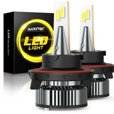 AUXITO Upgraded 9008 H13 LED Bulbs HiGH/Low Beam CanBus Mini Sized 700% Brighter