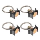 4pcs Single Stud Fittings with Round Rings for Versatile