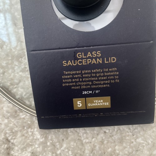 MasterClass Kitchen Craft MCGLLID28 Glass Saucepan Lid Designed to Fit 28cm Pans - 第 3/7 張圖片