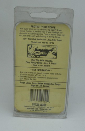 Bulter Creek 15-EP Flip Open Scope Cover Eye Piece Size1.63" - Picture 2 of 2