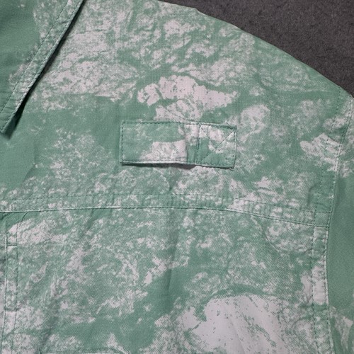 Reel Legends Shirt Adult Large Turquoise Camo Saltwater 2 Fishing Vented Casual - Picture 3 of 9