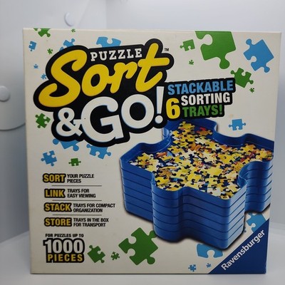 Sort & Go! 6 Stacking Puzzle Sorting Linking Stacking Trays Ravensburger