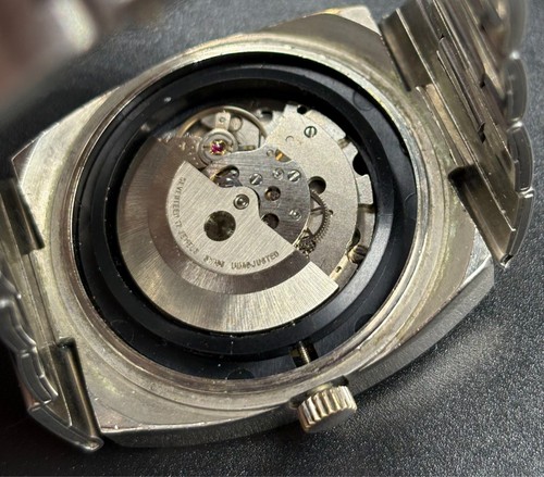 Vintage very rare automatic Jump hour watch Swiss digital model - Foto 7 di 7