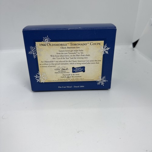 2004 1966 Oldsmobile Toronado Coupe Hallmark Ornament Classic American Cars #14 - Bild 3 von 6
