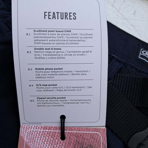 NWTs Craghoppers Mens NosiLife Cargo III Trousers W38 Relaxed fit, H2o Repelant. - Picture 15 of 24